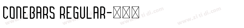 CONEBARS Regular字体转换